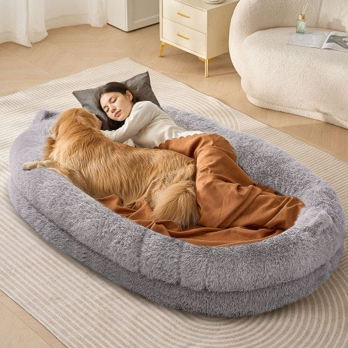 VEVOR Human Dog Bed 72x48x10in Large Human Size Dog