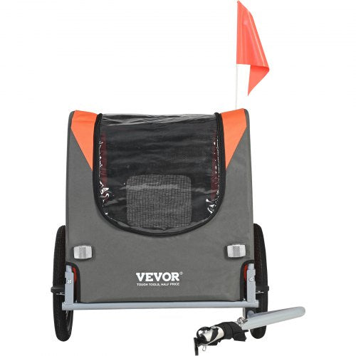 VEVOR Dog Bike Trailer, Supports up to 66 lbs, Pet