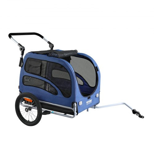 VEVOR Dog Bike Trailer, Supports up to 100 lbs, 2-in-1