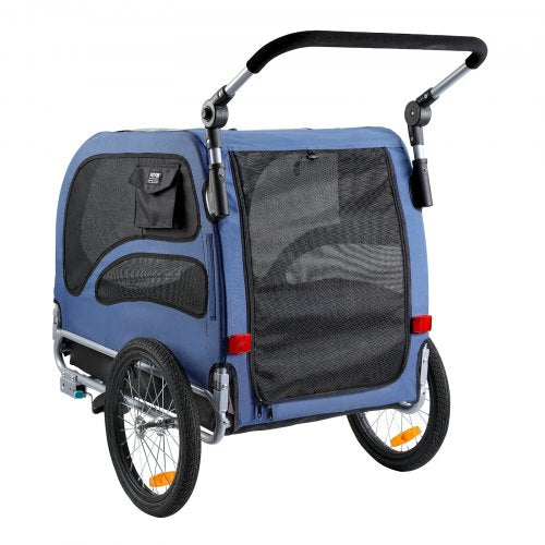 VEVOR Dog Bike Trailer, Supports up to 100 lbs, 2-in-1