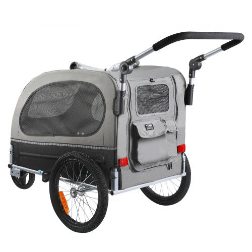 VEVOR Dog Bike Trailer, Supports up to 88 lbs, 2-in-1