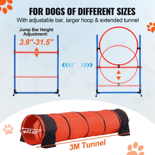 VEVOR Dog Agility Training Equipment 5 PCS Set Upgrade