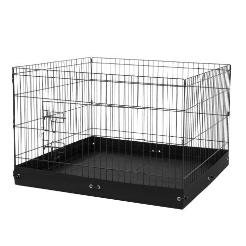 Dog Playpen 4 Panels Foldable Metal Dog Exercise Pen