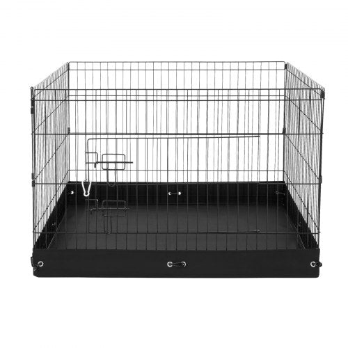 Dog Playpen 4 Panels Foldable Metal Dog Exercise Pen