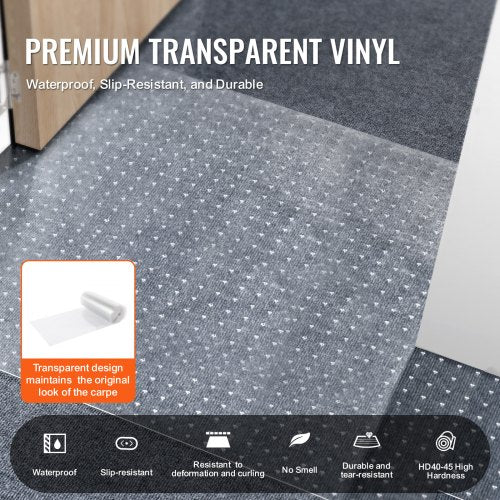 VEVOR Carpet Protector for Pets, 24" x 25' PVC