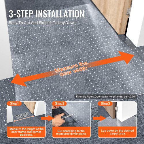 VEVOR Carpet Protector for Pets, 24" x 25' PVC