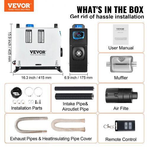 VEVOR Diesel Air Heater All In one, One Air Outlet