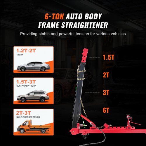 VEVOR Auto Body Frame Straightener, 6 Ton Tension Car