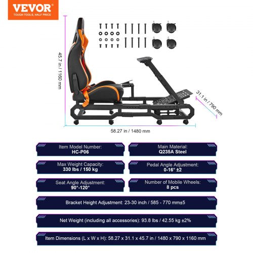 VEVOR Heavy Duty Racing Wheel Stand for Logitech Racing Wheel Stand 7